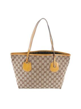 Gucci GG Canvas Joli Leather Tote Shoulder Hand
